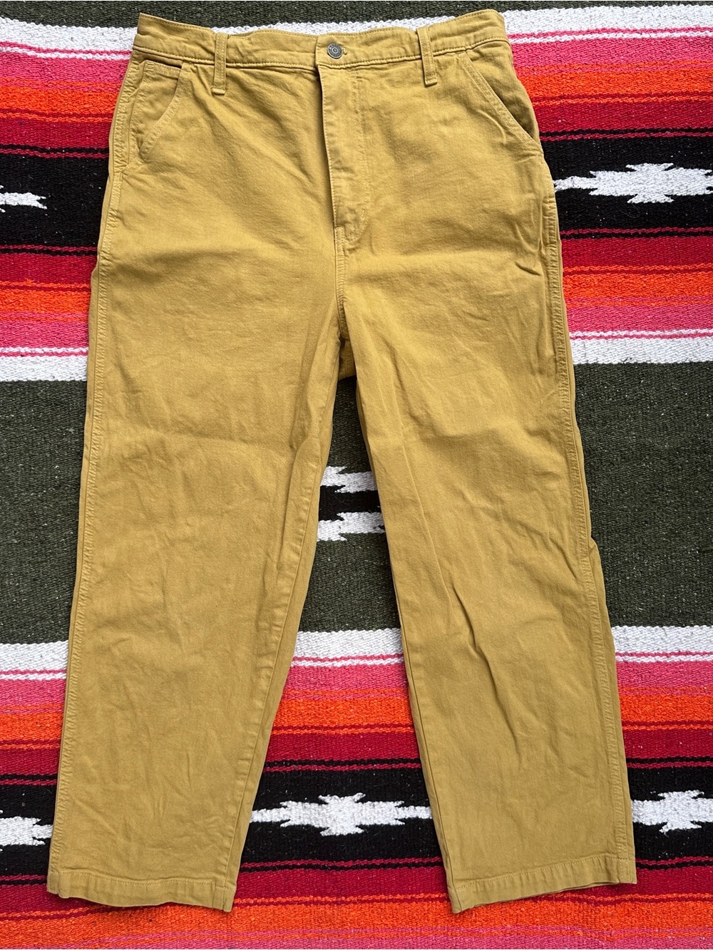 Madewell Women’s Mustard Straight Chinos